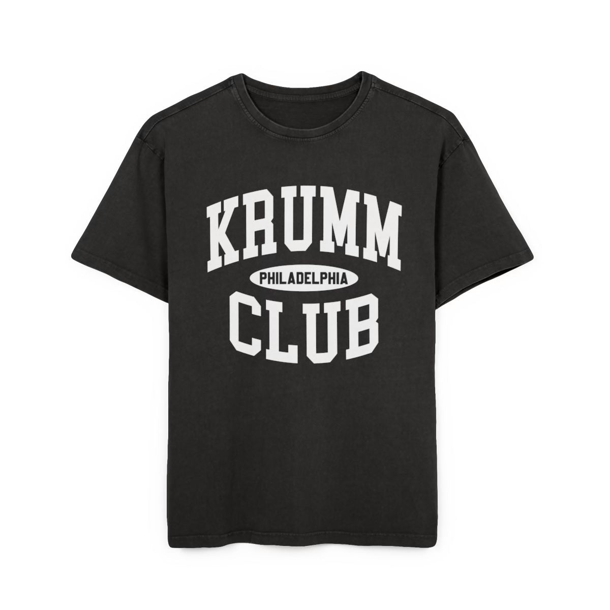 Krumm Club "Philly" Acid-Washed Oversize Tee
