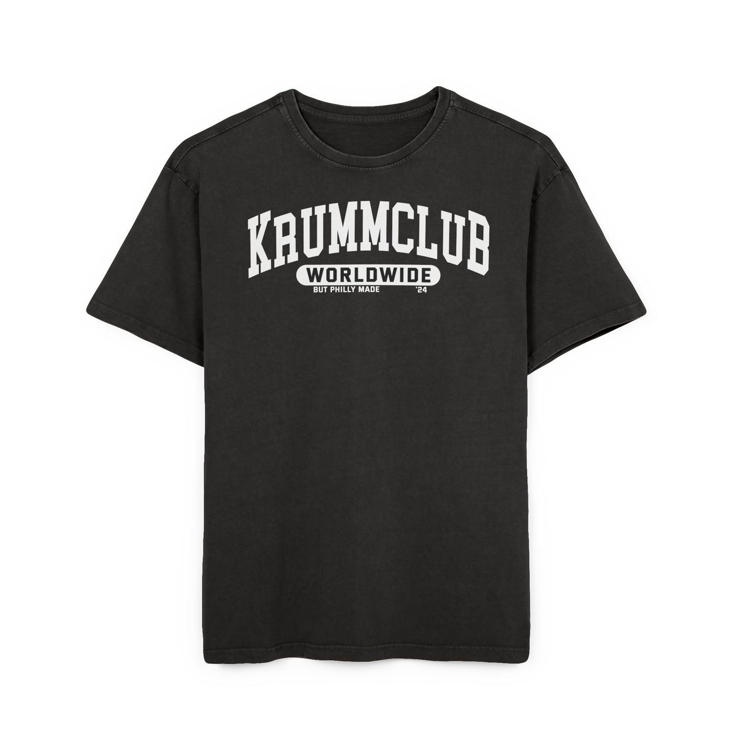 Krumm Club "Worldwide" Acid-Washed Oversize Tee